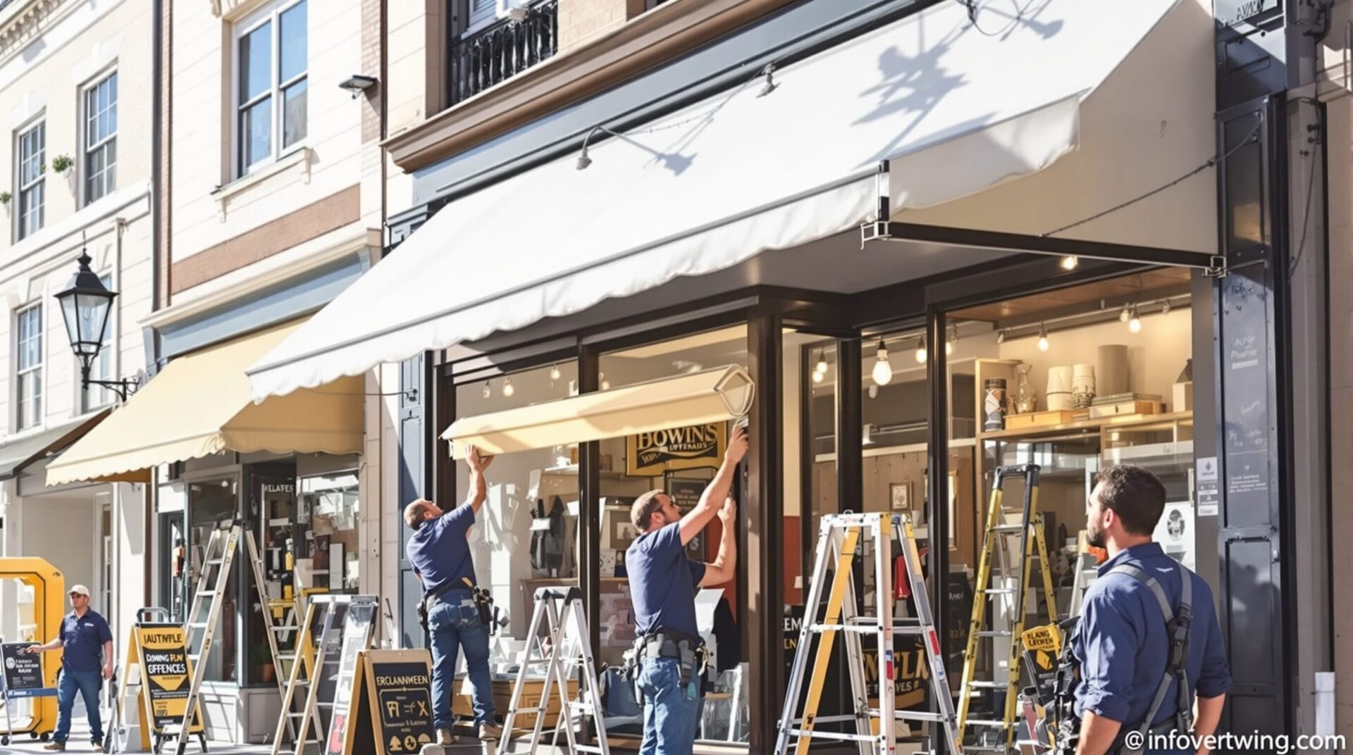 Stores pour façades de magasins