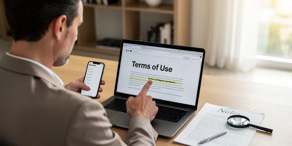 comment trouver les conditions d'utilisation d'un site