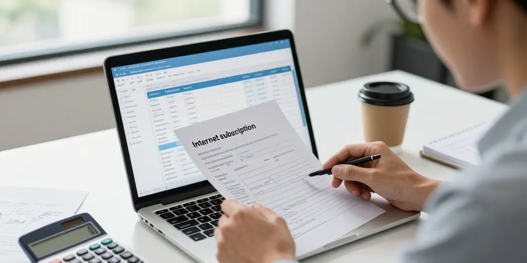 compte comptable abonnement internet