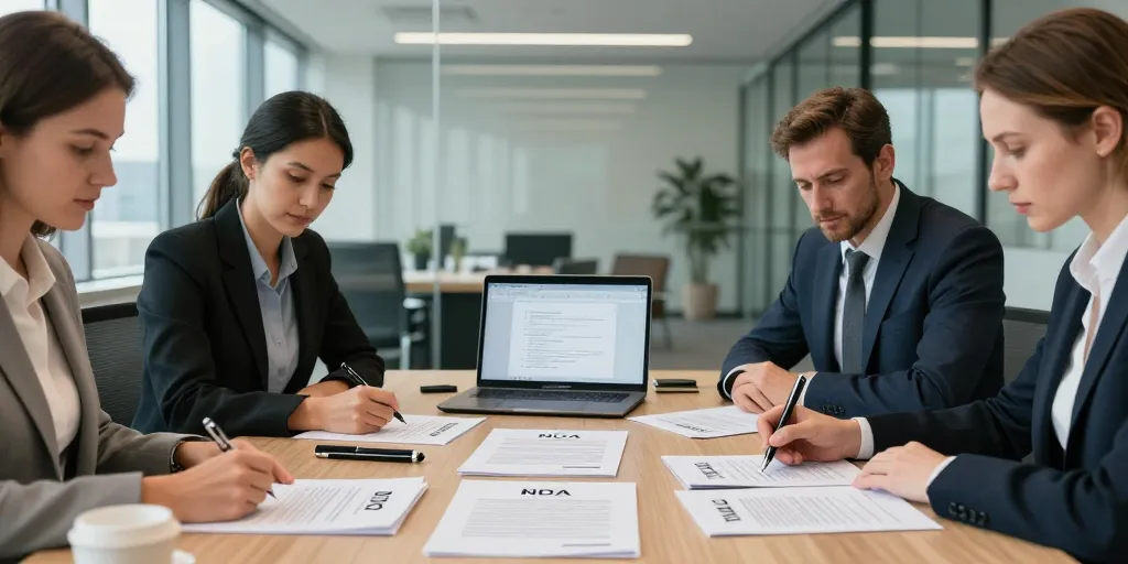 accord de non divulgation modèle