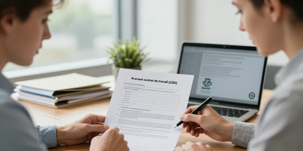 avenant contrat de travail cdd